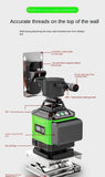 360 Rotary 4D 16 Lines Green Laser Level Self Leveling Cross Measure with Tripod - AUPK