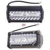 7inch CREE LED Work Light Bar Spot Flood Work Driving Lights X 2 or  Plus Wiring Loom Harness Kit 2-Way - AUPK