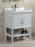 Vanity Ceramic Basin Aluminum Cabinet 510 cm or 610 cm or 810 cm width - AUPK