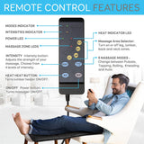 Electric Portable Heating Vibrating FULL BODY MASSAGE MAT - with 10 Motors - AUPK
