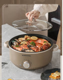 Multifunction Electric steamer and Cooker or Fryer Wok or hot pot 28 cm - AUPK