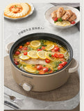 Multifunction Electric steamer and Cooker or Fryer Wok or hot pot 28 cm - AUPK