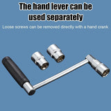 Car Torque Multiplier Wrench Socket Set - 17mm, 19mm & 21mm - AUPK