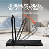 Electric Treadmill Walking Pad Under Desk Home Gym Fitness Grey/Black - AUPK