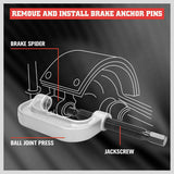 21 pcs Ball Joint Press Auto Repair Remover Install Adapter Tool Set Service Kit - AUPK
