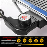 Electric 2 in 1 Hot Pot Hotpot BBQ Grill Oven Smokeless Barbecue Pan Machine - AUPK