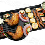 Electric 2 in 1 Hot Pot Hotpot BBQ Grill Oven Smokeless Barbecue Pan Machine - AUPK