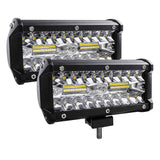7inch CREE LED Work Light Bar Spot Flood Work Driving Lights OffRoad 4WD X 2 - AUPK