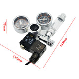 220V AquariumCO2 Regulator Solenoid Valve Check Magnetic Valve Bubble Counter - AUPK