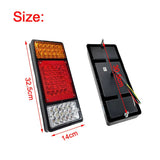 2x 12V 36 LED Ute Rear Trailer Tail Lights Caravan Truck Boat Car Indicator Lamp - AUPK