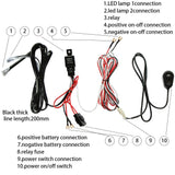 7inch CREE LED Work Light Bar Spot Flood Work Driving Lights X 2 or  Plus Wiring Loom Harness Kit 2-Way - AUPK