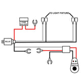 7inch CREE LED Work Light Bar Spot Flood Work Driving Lights X 2 or  Plus Wiring Loom Harness Kit 2-Way - AUPK