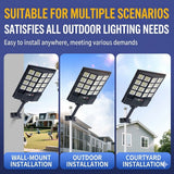 Solar Street Light Motion Sensor Remote control outdoor light 1000W 6500K