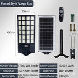 Solar Street Light Motion Sensor Remote control outdoor light 1000W 6500K