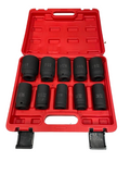 10 Pcs 3/4'' Drive Deep Impact Socket Tool Set 80mm Length tool set SAE 29/32-1-5/8 - AUPK