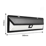 Outdoor Solar Motion Sensor Lights 118 LED 6 Lighting Modes Wall Lights - AUPK