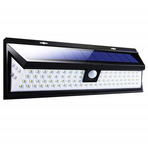Outdoor Solar Motion Sensor Lights 118 LED 6 Lighting Modes Wall Lights - AUPK