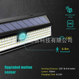 Outdoor Solar Motion Sensor Lights 118 LED 6 Lighting Modes Wall Lights - AUPK