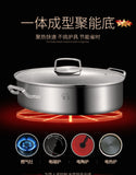 Fish Steamer Double stainless steel - 8Qt Multi-Use Oval Roasting Cookware - AUPK