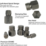 25Pcs Screw Extractor Set, Hex Head Multi-Spline Easy Out Bolt Extractor Set, Damaged Screw Extractor Set, Cr-Mo Rounded Bolt Remover - AUPK