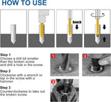 25Pcs Screw Extractor Set, Hex Head Multi-Spline Easy Out Bolt Extractor Set, Damaged Screw Extractor Set, Cr-Mo Rounded Bolt Remover - AUPK