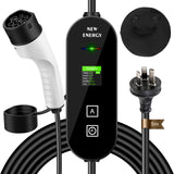 EV Charger, Type 2 | 10A/15A Adaptor | 6A-15A Adjustable Current | 5 Meter - AUPK