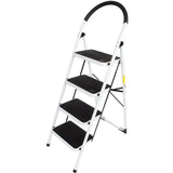 Portable 2 3 4  STEP LADDER MULTI PURPOSE FOR HOUSEHOLD OFFICE FOLDABLE NON SLIP - AUPK