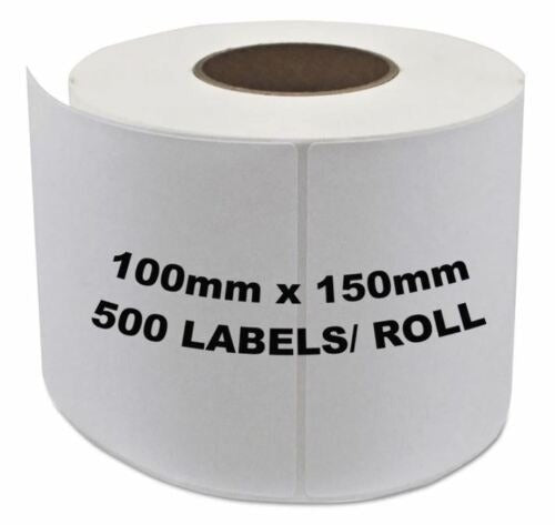 20 rolls x Thermal Shipping Labels 100mm X 150mm (4x6) - 500 Labels per Roll (1.7 cent  per label) - AUPK