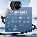 EV Charging Cable, Type 2 to Type 2，32amp, 7kW, 5 Metre - AUPK