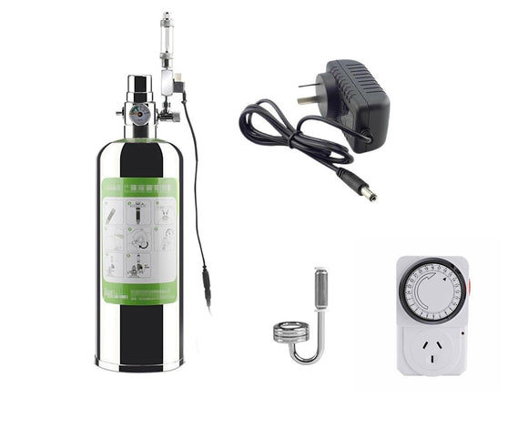 Aquarium CO 2 Generator System Kit Professional with solenoid valve and Timer 5L