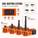 Electric Hydraulic Car Jack 5 Ton 12V with Impact Wrench Inflator Pump - AUPK