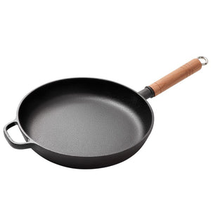 Cast Iron Skillet, Cast Iron Pre-Seasoned Skillet, Kitchen Saute Fry Pan, 28 CM with Glass Lip (Copy)
