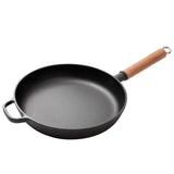 Cast Iron Skillet, Cast Iron Pre-Seasoned Skillet, Kitchen Saute Fry Pan, 28 CM with Glass Lip (Copy)