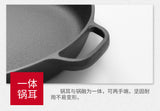 Cast Iron Skillet, Cast Iron Pre-Seasoned Skillet, Kitchen Saute Fry Pan, 28 CM with Glass Lip (Copy)