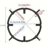 Cast Iron Gas Cook top or Stove Burner Support Rack, Anti-Slip Four Claw Wok Holder for Cook top or Gas Hob - AUPK