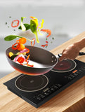 Double head portable or embedded cook top induction and infrared - AUPK