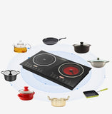 Double head portable or embedded cook top induction and infrared - AUPK