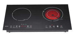Double head portable or embedded cook top induction and infrared - AUPK