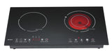 Double head portable or embedded cook top induction and infrared - AUPK