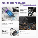 Car Vacuum Cleaner Cordless, Mini Vacuum Cleaner,4-in-1 - AUPK