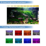 Full Spectrum LED Aquarium Clip-on Light: Professional Lighting for Coral Reefs, Aquatic Plants, and Rimless Fish Tanks.