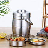 vacuum-insulated thermal food container lunch box 2 L stainless steel