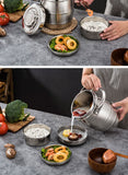 vacuum-insulated thermal food container lunch box 2 L stainless steel