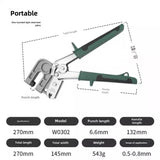 Metal Stud Crimper 10 Inches Punch Lock Crimper