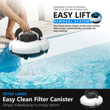 Swimming Pool Cleaner Robot, Intelligent Cordless Cleaner