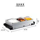 3x2.5 L Food Warmers for Parties Buffet Servers and Warmers - AUPK