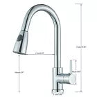 stainless steel  double sink freestanding 120 x 50 x 80 cm with pull out tap - AUPK