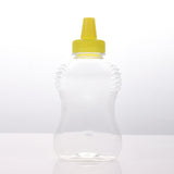 30 pcs Plastic Squeeze Honey Bottle 500 gm  Yellow Lid Food Container - AUPK