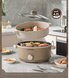 Multifunction Electric steamer and Cooker or Fryer Wok or hot pot 28 cm - AUPK