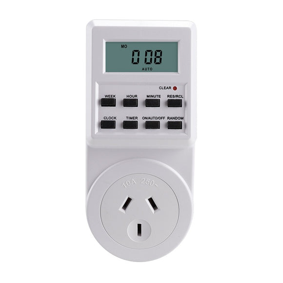 240V Digital Timer Switch Automation Power Socket Electric Countdown Timer AU with LCD - AUPK